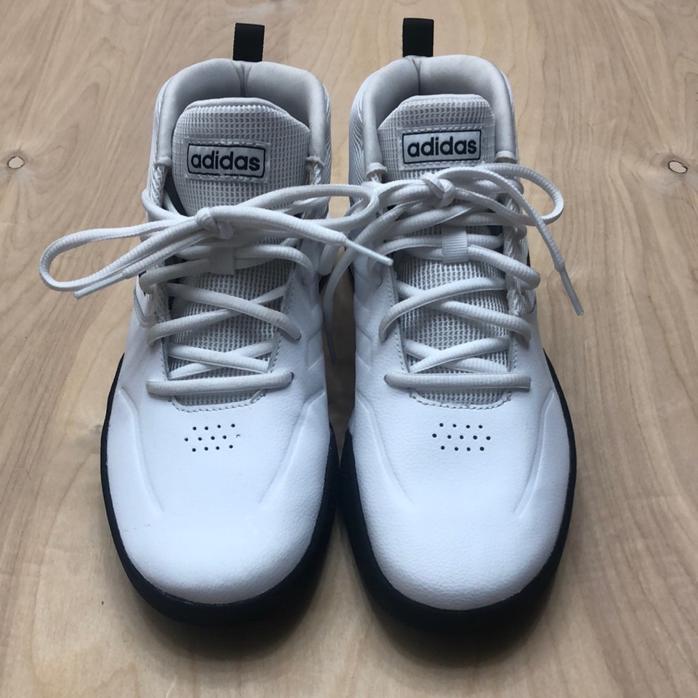 Adidas Mens Own The Game White Black Shoes Size 6.5